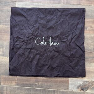 Cole Haan Travel Shoe Dust Bag Fold Over Brown 2 Slots 16”x17”